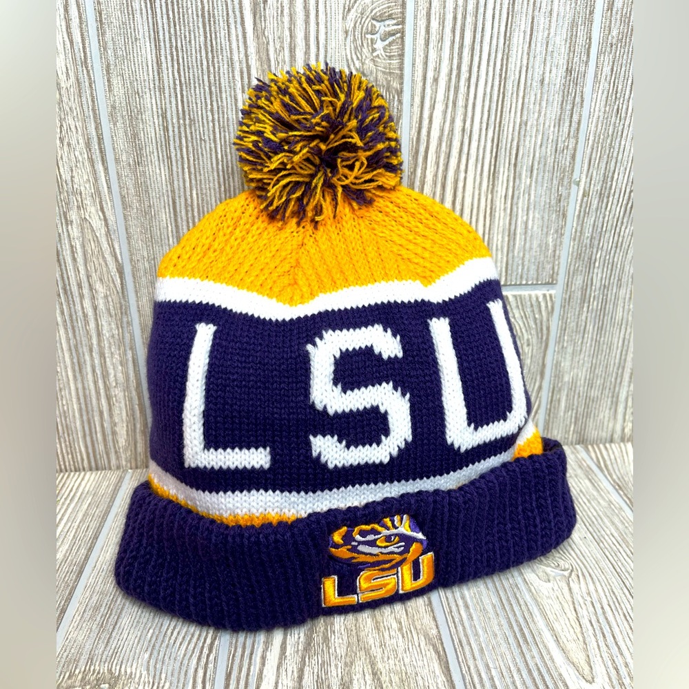 ‘47 Brand NCAA LSU Tigers Louisiana State Men's Toboggan Winter Hat Beanie Cap